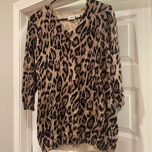 🖤 Animal print 3/4 length sleeve sweater 🖤